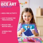 Chalk and Chuckles Princess Unicorn Lace Art Kit for Kids, Develop Fine Motor Skills, Mess-Free DIY Lacing Craft Activity, Creative Toy, Birthday Gift for Girls, Boys Ages 3 4 5 6 7 Years - Image 3