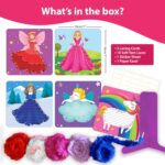 Chalk and Chuckles Princess Unicorn Lace Art Kit for Kids, Develop Fine Motor Skills, Mess-Free DIY Lacing Craft Activity, Creative Toy, Birthday Gift for Girls, Boys Ages 3 4 5 6 7 Years - Image 4