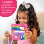 Chalk and Chuckles Princess Unicorn Lace Art Kit for Kids, Develop Fine Motor Skills, Mess-Free DIY Lacing Craft Activity, Creative Toy, Birthday Gift for Girls, Boys Ages 3 4 5 6 7 Years - Image 9