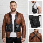 GUSTAVE® Chest Bag for Men Vintage Oxford Cloth, Double Shoulder Underarm Crossbody Harness Bag with Multi-Pockets, Adjustable Strap Tactical Sling Bag for Travel, Streetwear & Daily Carry - Image 7