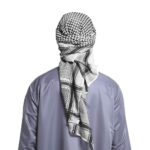 TINAYAUE Men Arabic Shemagh Kaffiyeh Headscarf Turban Bandana Soft Muslim Hijab Headband Shawl Classic Arafat Headwrap - Image 4