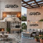 Saifix Islamic Metal Wall Art Hadha Min Fadli Rabbi | Arabic Calligraphy Muslim Home Decor | Elegant Islamic Wall Hanging (75 * 17 cm) - Image 5