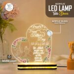 Muslim Dad Gift LED Lamp | Father's Day Acrylic Night Light | Islamic Home Decor | Arabic Blessing Design | Ramadan Decoration | Birthday Present for Father | Warm Glow Accent |(5.5x5.5 Inch) - Image 3