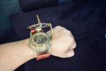 Brass Steampunk Wrist Compass Sundial - Image 3