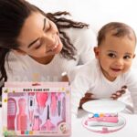 Electric Nail Drill Healthcare Accessories Kit for New Born Baby 13 in 1 Baby Grooming Kit Newborn Toddler Toes and Fingernails,Baby Nail Trimmer (BABY KIT PINK) - Image 9