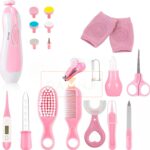 Electric Nail Drill Healthcare Accessories Kit for New Born Baby 13 in 1 Baby Grooming Kit Newborn Toddler Toes and Fingernails,Baby Nail Trimmer (BABY KIT PINK) - Image 10