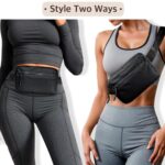 BEHAHAI Waist Mini Fanny Pack Belt Bag for Women and Men, Sling Bag Chest Pouch Fashionable Waterproof with Adjustable Strap for Shopping, Mobile Case, Travelling, Jogging, Gym (2 Chain Black) - Image 7