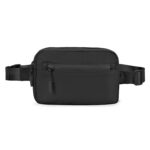 BEHAHAI Waist Mini Fanny Pack Belt Bag for Women and Men, Sling Bag Chest Pouch Fashionable Waterproof with Adjustable Strap for Shopping, Mobile Case, Travelling, Jogging, Gym (2 Chain Black) - Image 8