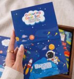 SID MAGIC Kids Colouring Book Set with Pencils & Stickers | Assorted Space, Dinosaur, Bunny Themes (Random Design) - Image 5