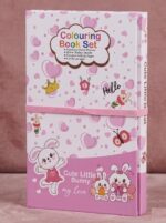 SID MAGIC Kids Colouring Book Set with Pencils & Stickers | Assorted Space, Dinosaur, Bunny Themes (Random Design) - Image 6