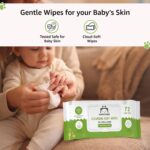 Amazon Brand - Mama Bear Cleansing Baby Wipes With Lid | 576 Wipes | 72 Wipes x 8 Packs | Dermatologically Tested | With Aloe Vera & Vitamin E | Alcohol-free | Paraben-free | Water-Based Formulation - Image 6