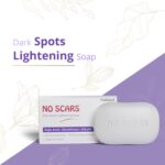 No Scars Kojic Acid & Glutathione Soap | Whitening Bath Soap for Men & Women | Tan & Dark Spot Removal | Brightens Skin & Reduces Hyperpigmentation | Glowing Skin Soap (Pack of 3) - Image 5