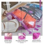 Lifelong Vacuum Storage Bags with Aroma Fresh Pack of 5 | Space Saver Reusable Compression Bags for Clothes, Blankets & Bedding | Odor-Free Airtight Vacuum Seal Travel & Home Organizer - Image 3