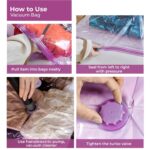 Lifelong Vacuum Storage Bags with Aroma Fresh Pack of 5 | Space Saver Reusable Compression Bags for Clothes, Blankets & Bedding | Odor-Free Airtight Vacuum Seal Travel & Home Organizer - Image 6