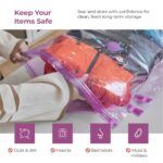 Lifelong Vacuum Storage Bags with Aroma Fresh Pack of 5 | Space Saver Reusable Compression Bags for Clothes, Blankets & Bedding | Odor-Free Airtight Vacuum Seal Travel & Home Organizer - Image 7