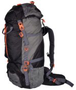 F Gear Hunter Black Grey Diamond 75L Rucksack with Shoe Compartment & Raincover | 1 Compartment & 2 Pockets | Water-Resistant Durable | Fits Upto 17 Inch Laptop | Ideal for Trekking, Hiking & Camping - Image 3