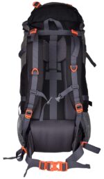 F Gear Hunter Black Grey Diamond 75L Rucksack with Shoe Compartment & Raincover | 1 Compartment & 2 Pockets | Water-Resistant Durable | Fits Upto 17 Inch Laptop | Ideal for Trekking, Hiking & Camping - Image 5