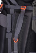 F Gear Hunter Black Grey Diamond 75L Rucksack with Shoe Compartment & Raincover | 1 Compartment & 2 Pockets | Water-Resistant Durable | Fits Upto 17 Inch Laptop | Ideal for Trekking, Hiking & Camping - Image 6