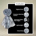 Digital Print Mal Mal Cotton Scarf for Women – Soft, Lightweight Hijab, Head & Neck Wrap | Stylish Fashion Scarf - Image 6