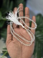 Muslim Prayer Beads Tasbih, Glass Beads with Tassel,100 Count Japmala, Namaz Tasbeeh, (Crystal) - Image 3