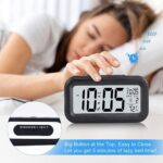 Digital Alarm Clock for Heavy Sleepers, Digital Clock Table Clock for Study Table, Students, Office | Alarm Clock for Bedroom with Loud Sound, Automatic Sensor,Date & Temperature - Image 4