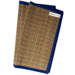Kusha Grass Sitting Mat | Set of 2| puja mat for Prayer Meditation (Blue, Korai Grass, Jute Threads, 20 X 23 Inches) - Image 7
