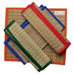 Kusha Grass Sitting Mat | Set of 2| puja mat for Prayer Meditation (Blue, Korai Grass, Jute Threads, 20 X 23 Inches) - Image 8