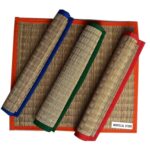 Kusha Grass Sitting Mat | Set of 2| puja mat for Prayer Meditation (Blue, Korai Grass, Jute Threads, 20 X 23 Inches) - Image 9