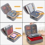 Multipurpose Document Organizer with Lock, Upgraded File Organizer Home Office Travel Safe Storage for Important Documents Files and More Small Certificate Bank Document Bag A4 Document Bag - Image 6