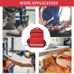 PAHAL 19 Inch Medical First Aid Kit Backpack – Large Nylon Portable Medicine Storage Bag for Emergency, Travelling, Car, Home & Vaternity, Empty Medical Organizer Bag (No Medicine Included), Red - Image 5