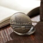 Tiny Tim Makka Madina Pocket Watch Keychain | Antique Islamic Design Pendant Watch with Chain | Religious Gift for Men & Women | Vintage Quran-Inspired Timepiece for Ramadan, Eid & Hajj Pilgrims(Makka Madina) - Image 5