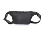 Nautica Unisex Medium Waist Pouch/Belt Bag | Micro Satin Polyester & PU Accents | Premium Padded Lining & Golden Hardware | Stylish Sports/Travel Utility for Men & Women | Black - Image 3