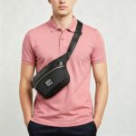 Nautica Unisex Medium Waist Pouch/Belt Bag | Micro Satin Polyester & PU Accents | Premium Padded Lining & Golden Hardware | Stylish Sports/Travel Utility for Men & Women | Black - Image 4