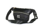 Nautica Unisex Medium Waist Pouch/Belt Bag | Micro Satin Polyester & PU Accents | Premium Padded Lining & Golden Hardware | Stylish Sports/Travel Utility for Men & Women | Black - Image 7