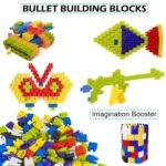 200+ PCS Creative Bullet-Shaped STEM Building Blocks Toy Set for Kids - Educational & Learning Construction Playset for Boys & Girls - Image 8