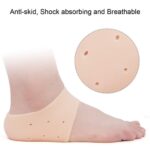 Half Heel Socks Anti Crack Silicon Gel Heel And Foot Protector Moisturizing Socks for Foot Care, Pain Relief And Heel Cracks Free Size For Men And Women-1 Pair/Free Size - Image 3