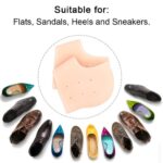 Half Heel Socks Anti Crack Silicon Gel Heel And Foot Protector Moisturizing Socks for Foot Care, Pain Relief And Heel Cracks Free Size For Men And Women-1 Pair/Free Size - Image 6