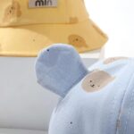 Baby Bucket Hat, Cute Bear Print, Wide Brim Sun Protection, Lightweight, Casual Style, Unisex Kids, 9 M -4 Years - Image 4