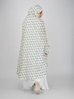 ANA Nilofar Sky Blue Hibiscus Floral Prayer Dress – Pure Cotton Namaz Makhna with Tie Knot | Lightweight, Breathable for Hajj, Umrah & Salah - Image 6