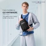 Tommy Hilfiger Unisex Crossbody - Black | Durable Water-Resistant Waist Bag for Man & Women with 1 Compartments | Trendy and Stylish Fashion Bag - Image 3