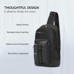 Tommy Hilfiger Unisex Crossbody - Black | Durable Water-Resistant Waist Bag for Man & Women with 1 Compartments | Trendy and Stylish Fashion Bag - Image 5