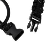 CALANDIS 6xOutdoor Water Bottle Carrier Strap Cup Handle Rope with Carabiner Black - Image 4