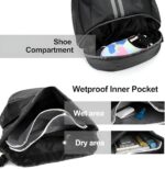 Sports Drawstring Bag Backpack for Men & Women | Basketball Gym Bag with Dedicated Shoe Compartment, Large Waterproof Space for Gym, Travel & Sports - Image 7