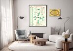 Jhar Art and Craft Family Tree of Islamic Prophets Poster with 99 Names of Allah, Louh-e-Qurani and Ayatul Kursi, Wall Art, Nabi shijra - Image 4