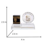 Islamic Crystal Showpiece - Mecca Replica with Holy Name Allah and First Kalma - Image 3