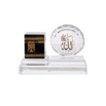 Islamic Crystal Showpiece - Mecca Replica with Holy Name Allah and First Kalma - Image 6