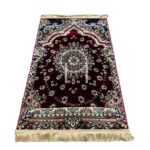 Deluxe Velvet Heavyweight Prayer Mat | Elegant and Super Soft Design | Ideal for Muslim Prayers | Heavy Carpet Mat with Premium Softness and Luxurious Design. (Maroon) - Image 7