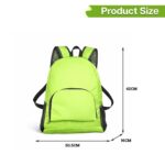 SYGA Outdoor Travel Foldable Waterproof Bag With Mini Bag Stay-Clean Backpack for Camping, Hiking, Travelling, Outdoor Activities (Green) - Image 4