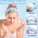 Skincare Combo Set for Women & Girls | Makeup Headband & Wristband Set (3 Pcs) + Ice Roller for Face | Reusable Face Massager for Glowing Skin, Puffy Eyes & Spa Facial Care (Blue) - Image 5