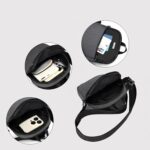 WILDHORN Mini Sling Bag for Men & Women | Anti-Theft Crossbody Sling Bag | Small Chest Bag & Fanny Pack for Travel, Running, Hiking & Sports (Black & Dark Grey) | Breathable Material - Image 4